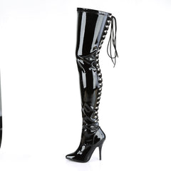 5 Inch Heel SEDUCE-3063 Black Stretch Patent