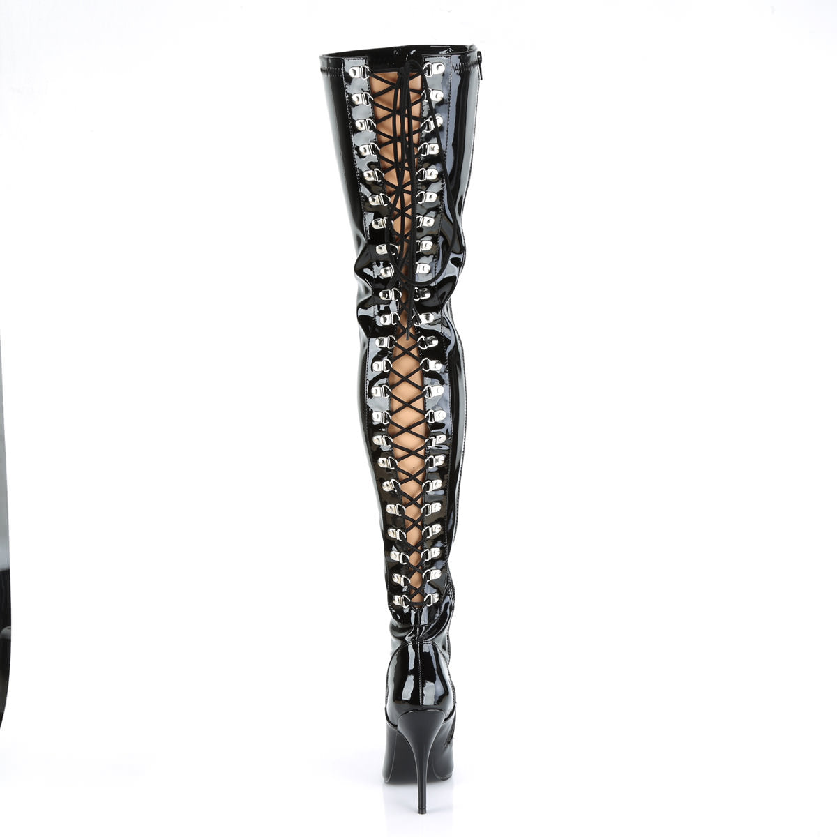 5 Inch Heel SEDUCE-3063 Black Stretch Patent