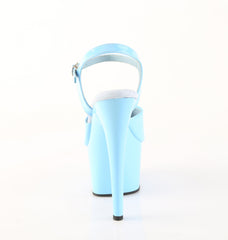 7 Inch Heel ADORE-709 Baby Blue Patent