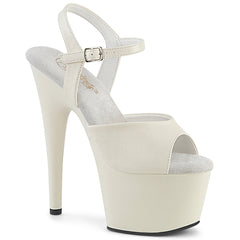 Pleaser Adore 709 Off White Platform Shoes