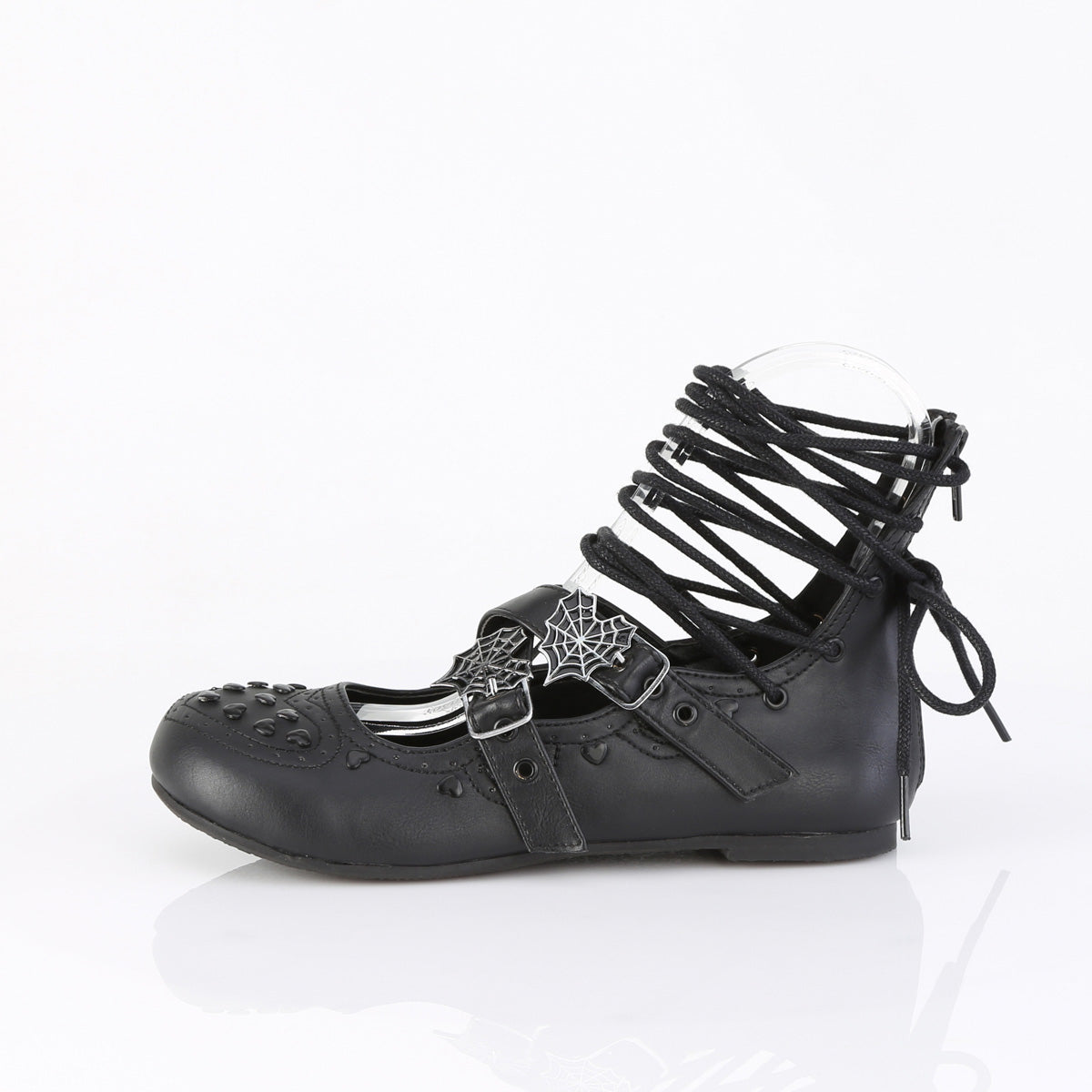 DAISY-11 Black Vegan Leather