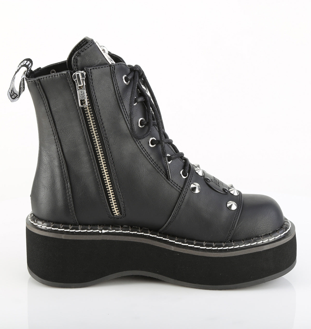 2 Inch Platform EMILY-57 Black Vegan Leather