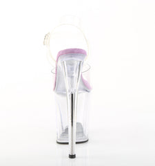 8 Inch Heel FLAMINGO-808 Clear Lavender Insole