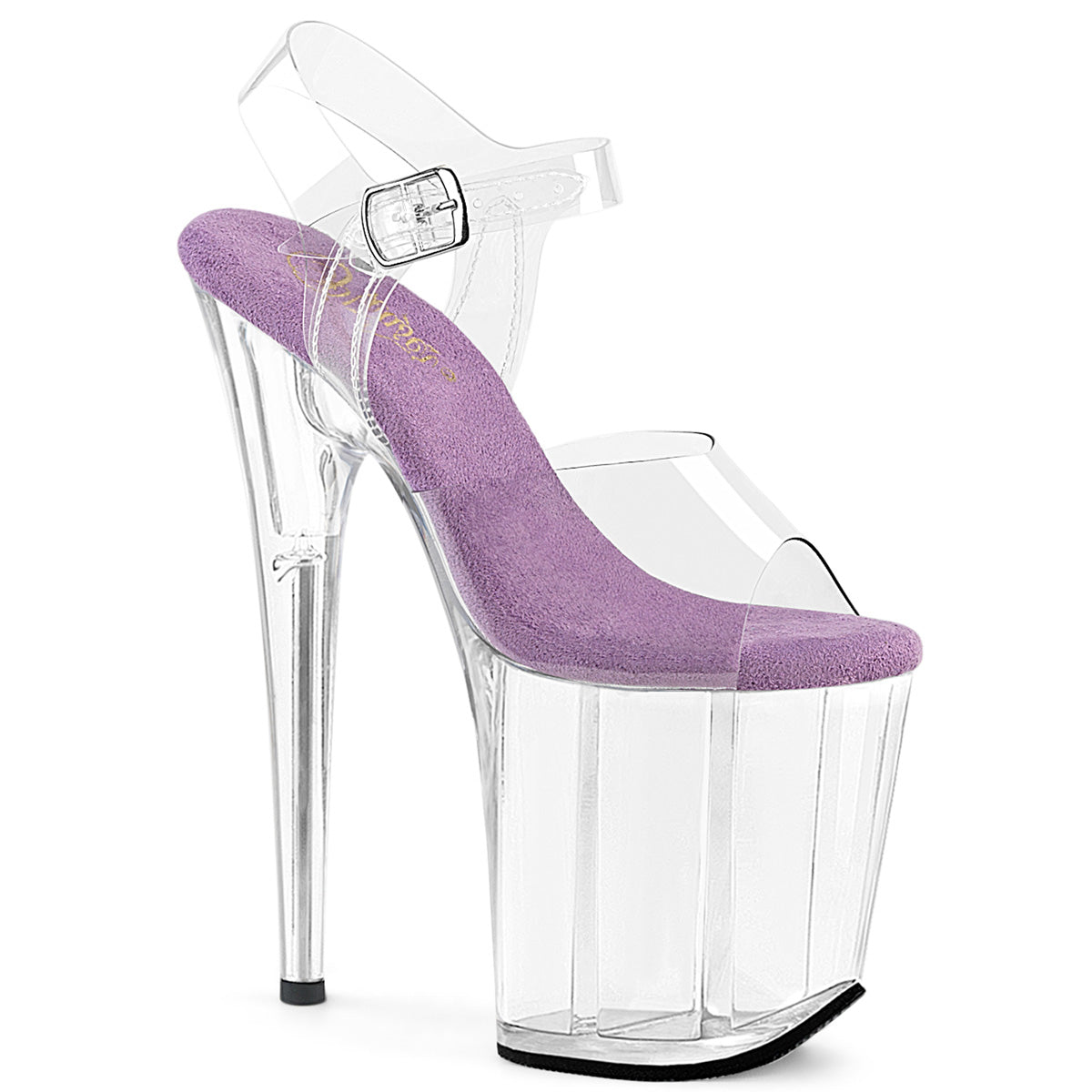 Pleaser Flamingo 808 Clear Lavender Platform Shoes