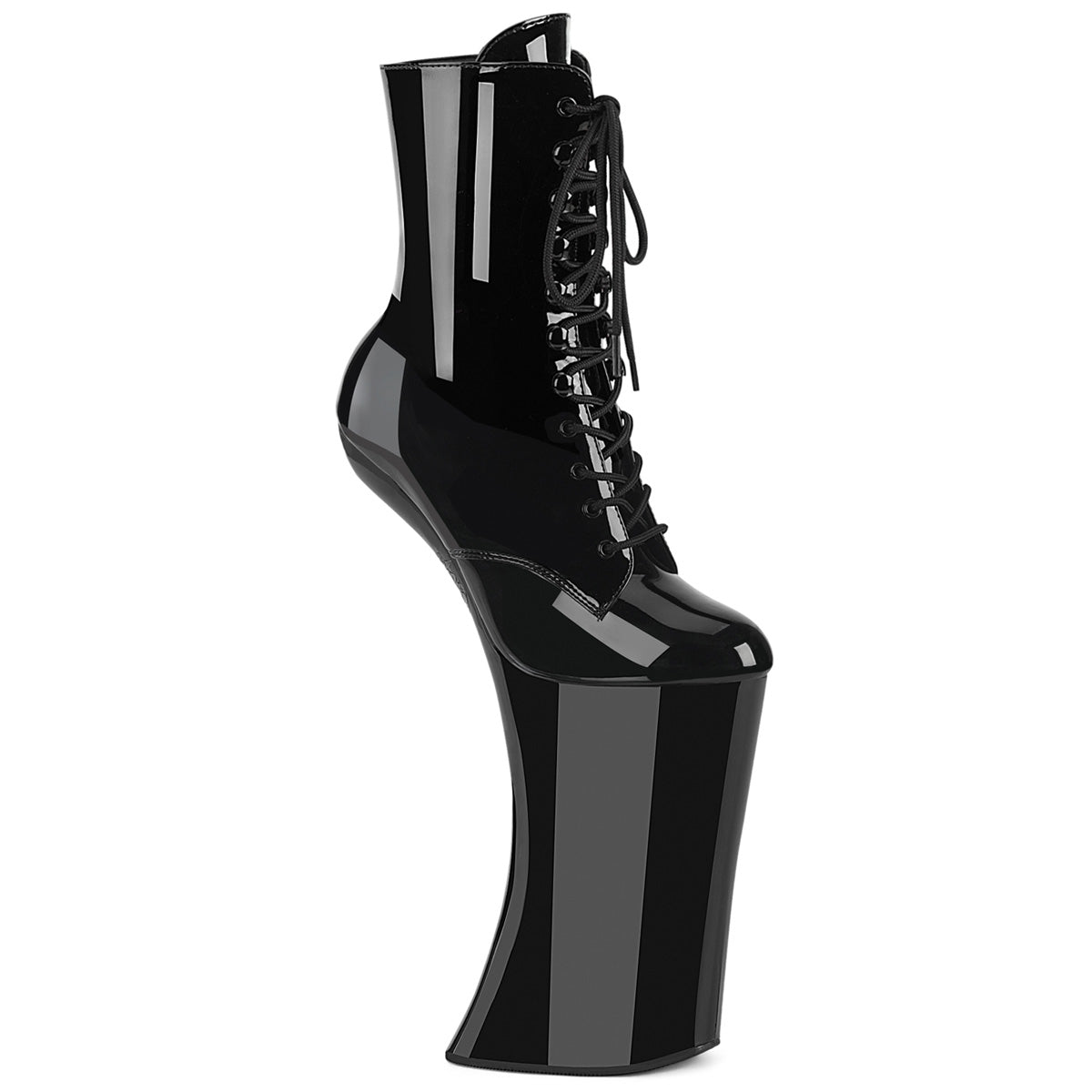 Pleaser Forbidden 1020 Black Patent Platform Shoes