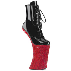 Pleaser Forbidden 1020Bej Black Red Platform Shoes