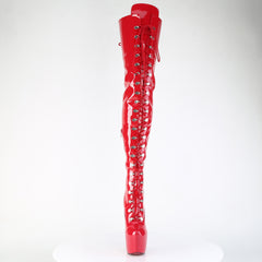 7 Inch Heel JUBILANT-4012 Red Stretch Patent