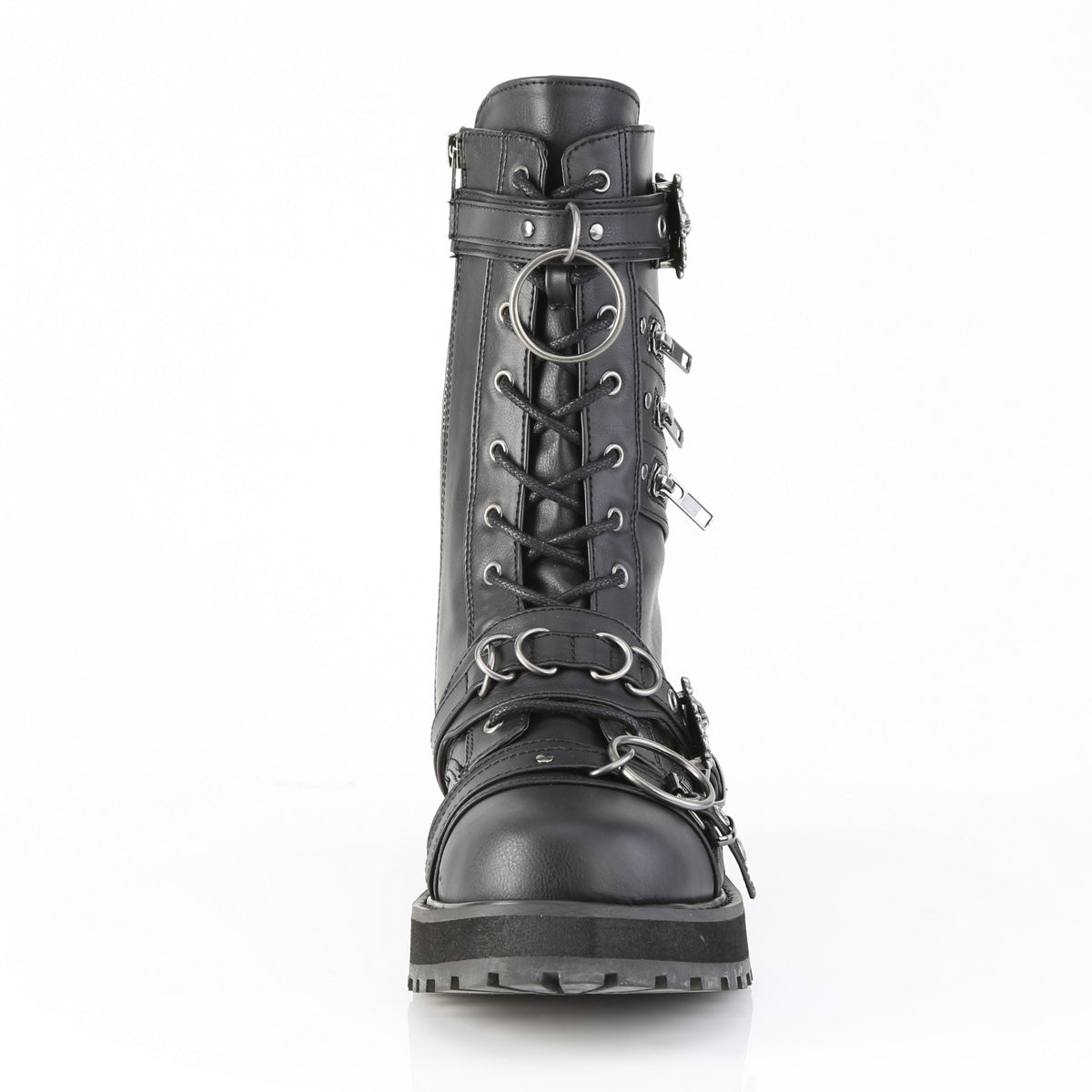 1 Inch Platform VALOR-240 Black Vegan Leather