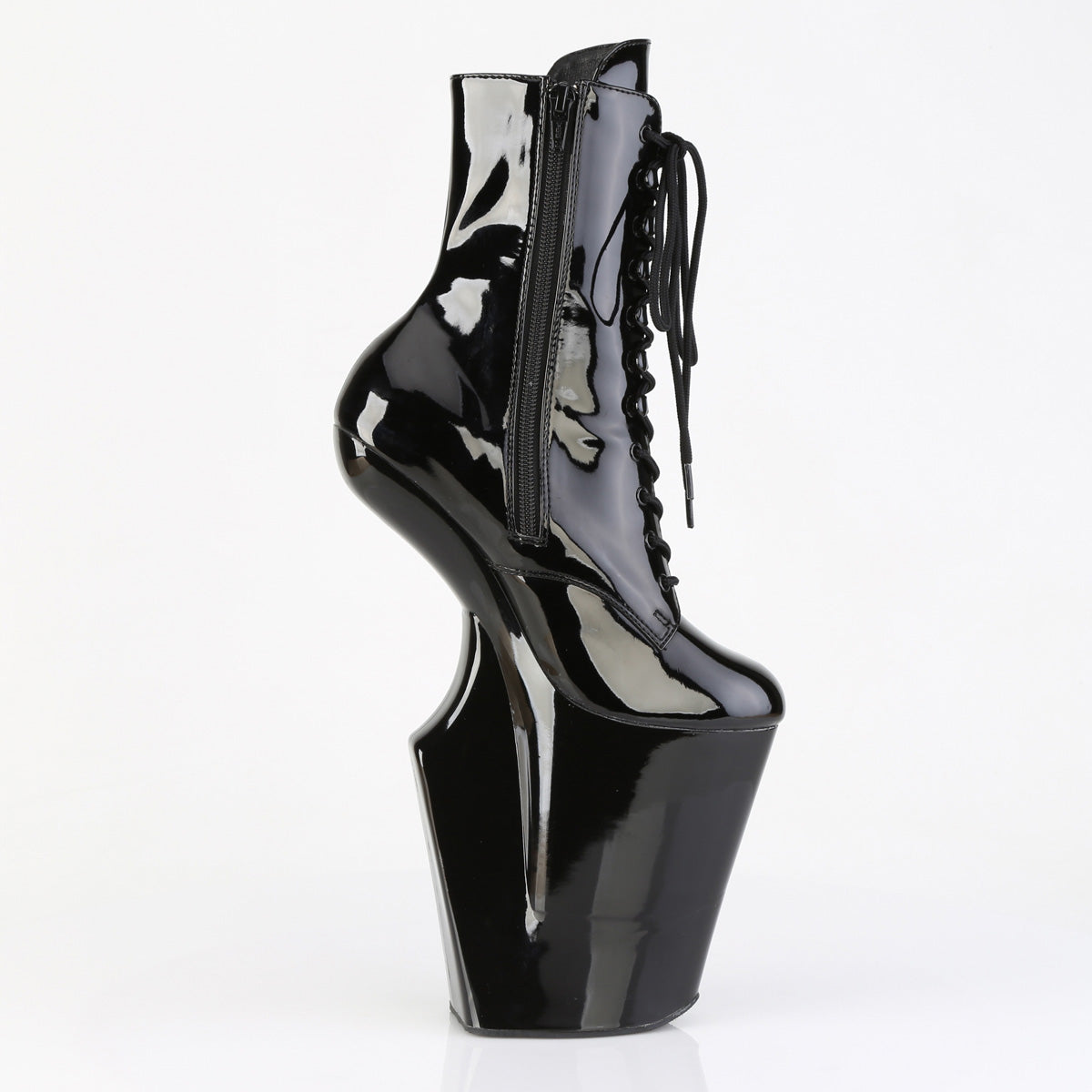 10 Inch Heelless WORSHIP-1020 Black Patent