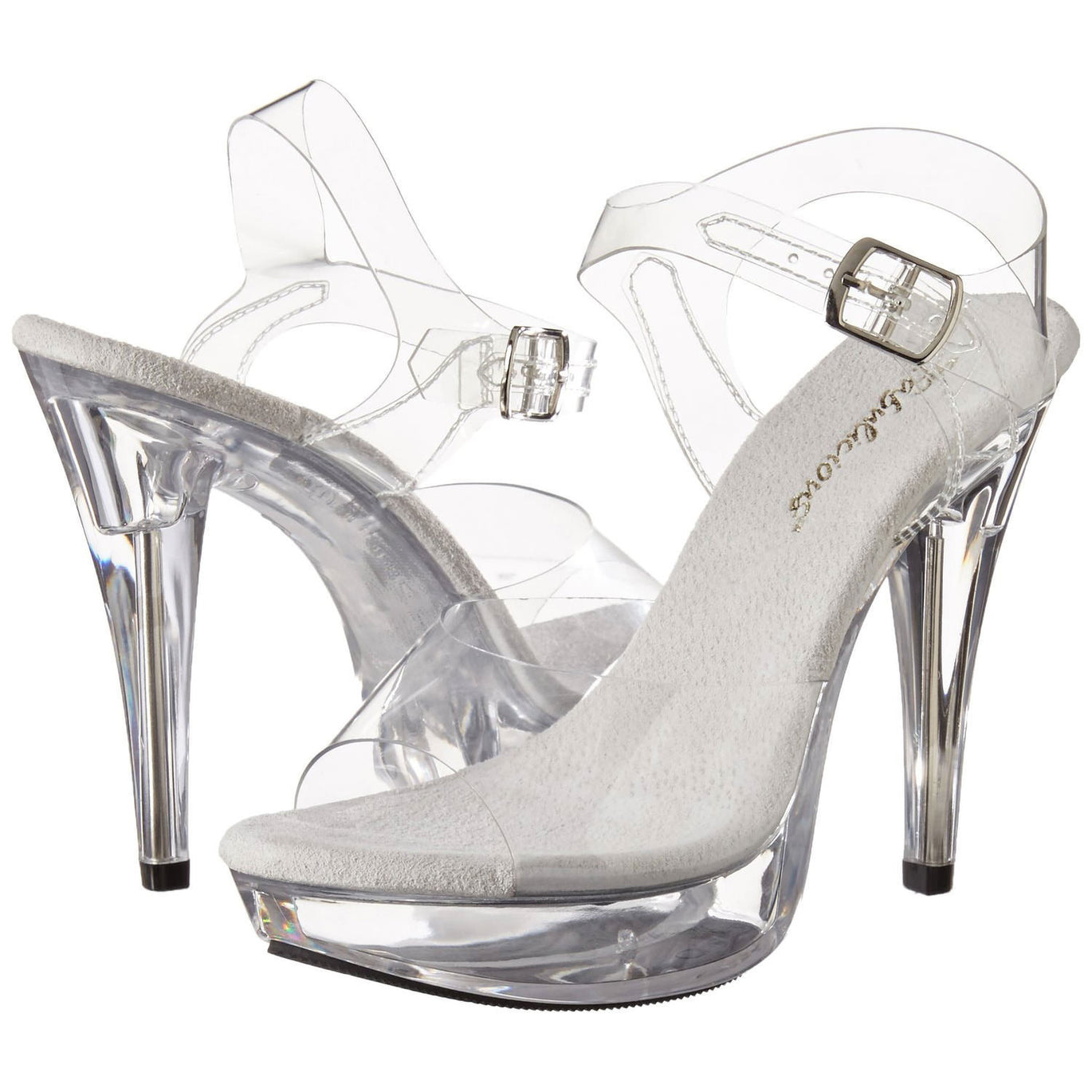 Clear competition heels for wide feet on sale