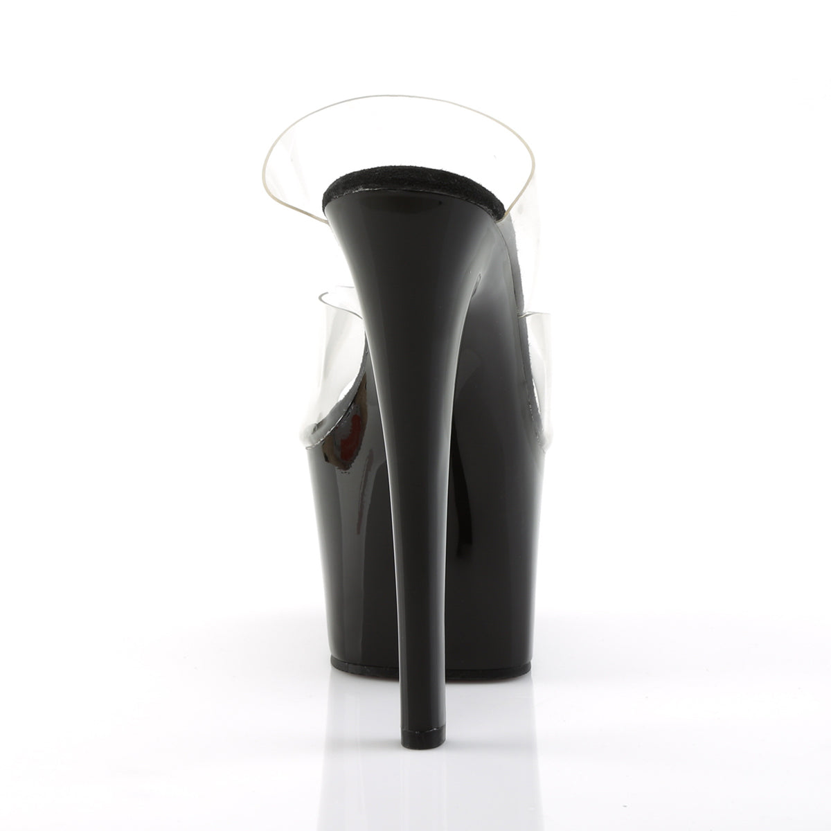 7 Inch Heel SKY-302 Clear-Black