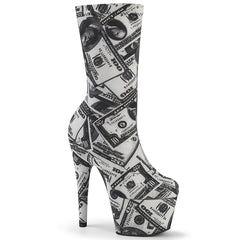 7" Heel ADORE-1002DP Dollar Print