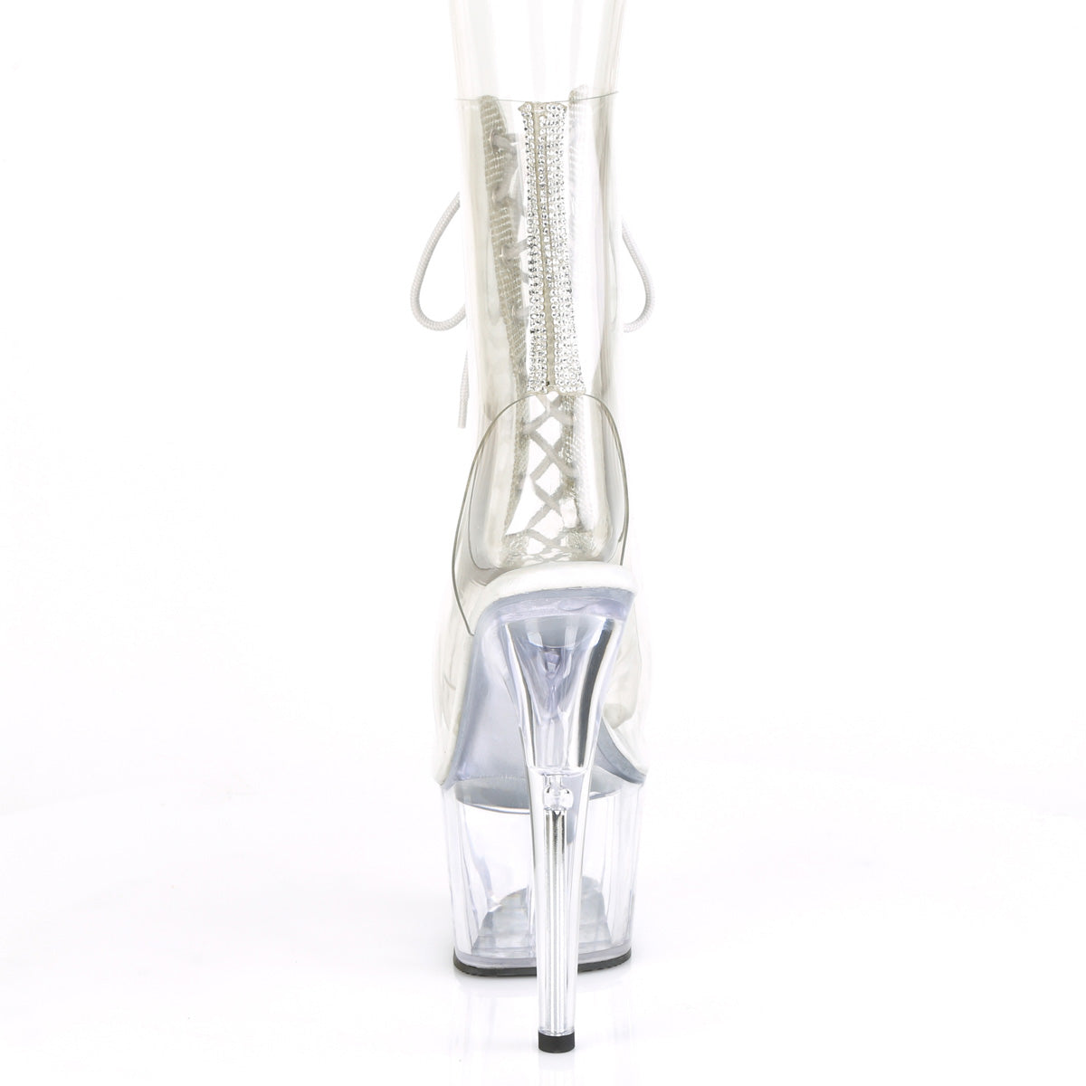 7 Inch Heel ADORE-1016C-2 Clear Rhinestone