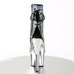 7 Inch Heel ADORE-1018MSC Silver Hologram