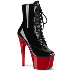 7" Heel ADORE-1020 Black Pat Red