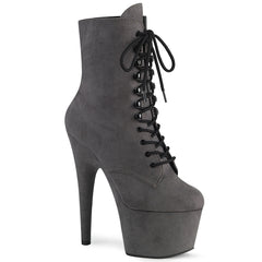 7" Heel ADORE-1020FS Grey Suede