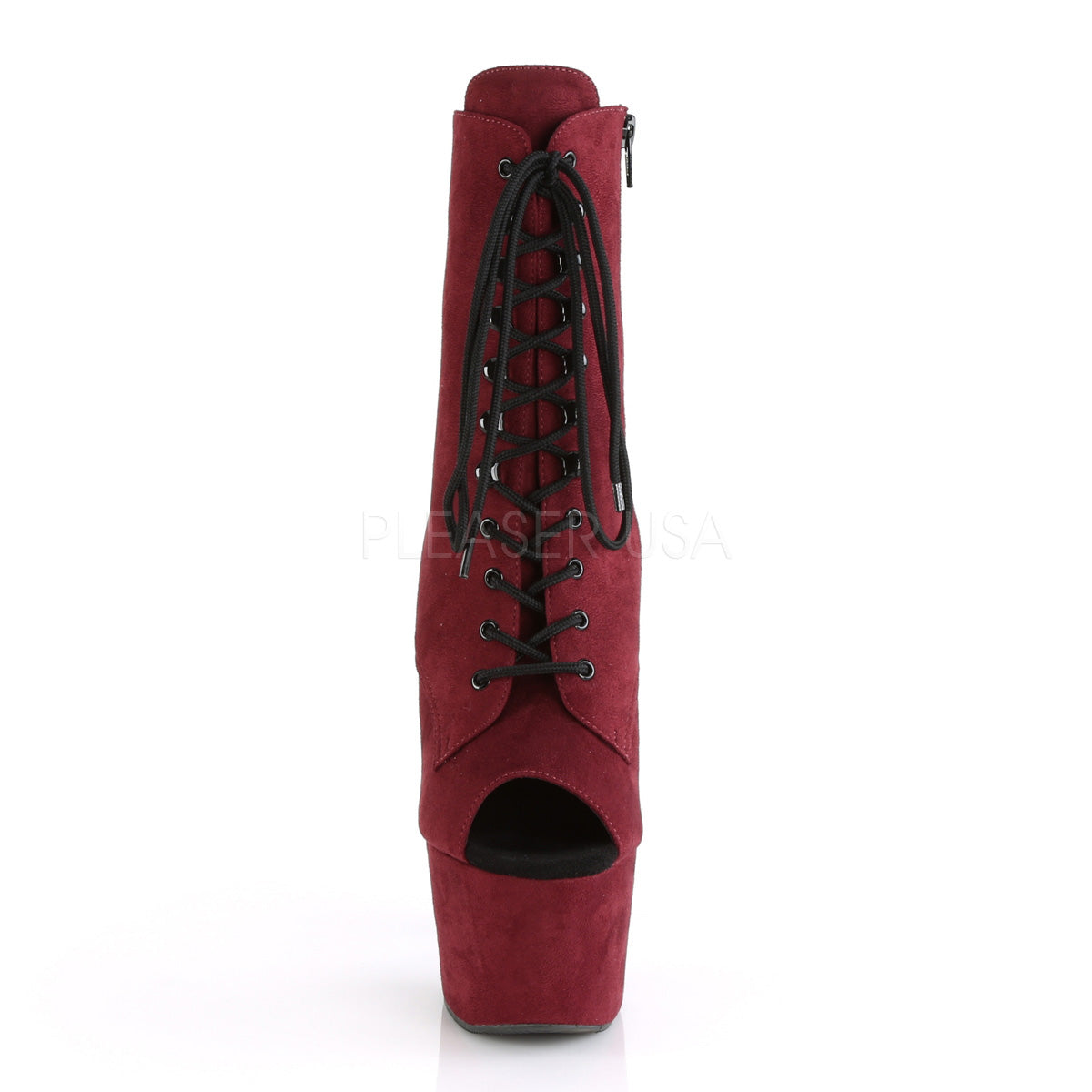 7 Inch Heel ADORE-1021FS Burgundy Suede