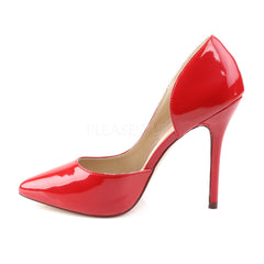 Pleaser AMUSE-22 Red Patent D'Orsay Pumps – Shoecup.com