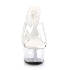 Pleaser ASPIRE-601 Clear Slide With Clear Platform - Shoecup.com - 2