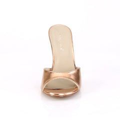 4 Inch Heel CLASSIQUE-01 Rose Gold Metallic