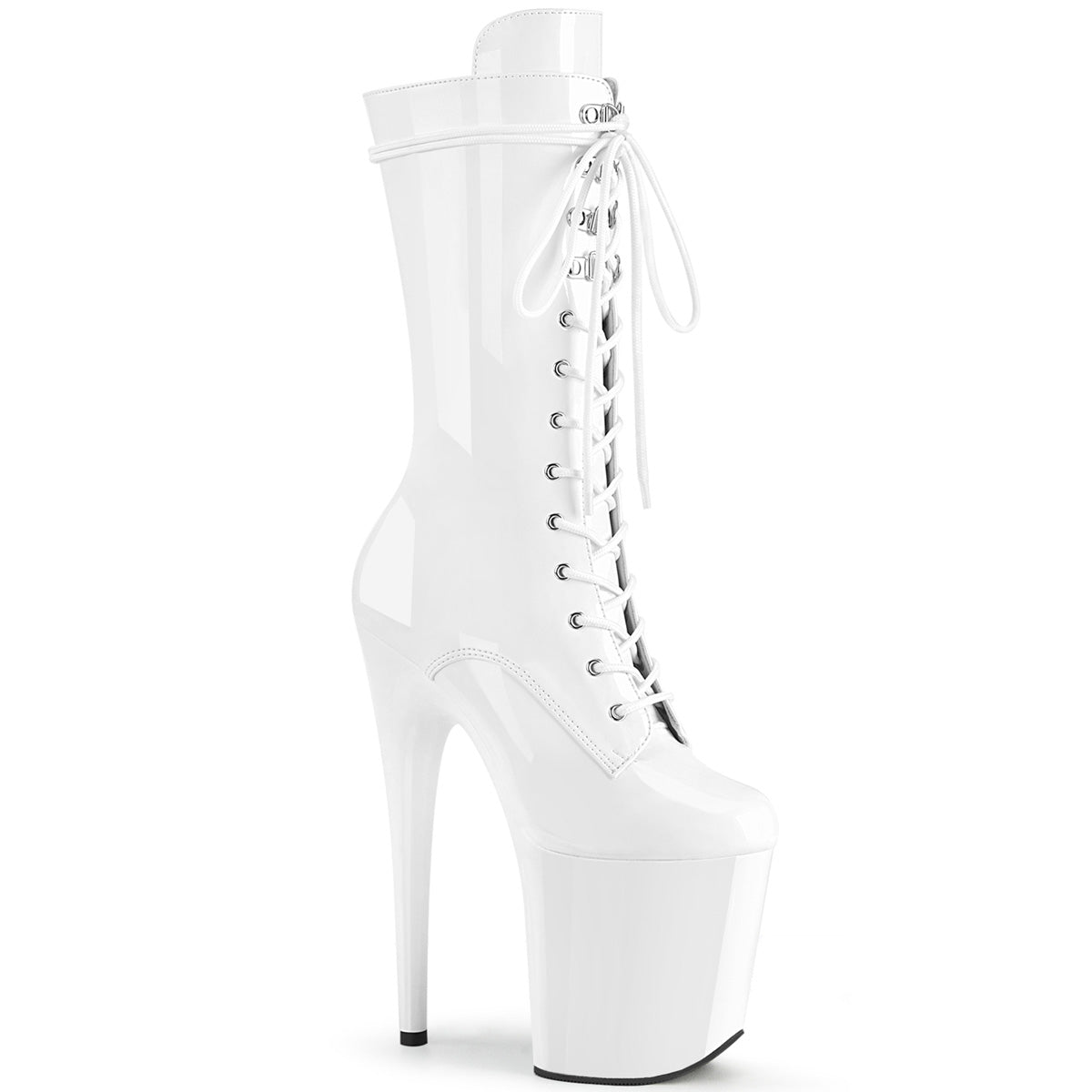 8" Heel FLAMINGO-1050 White Pat