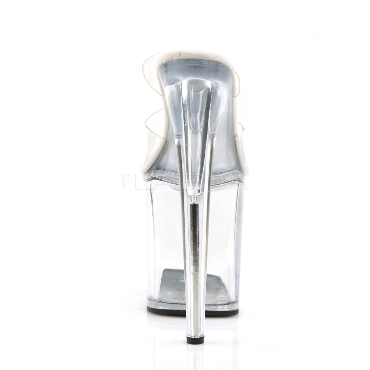 PLEASER FLAMINGO-802 Clear Platform Slides - Shoecup.com - 4