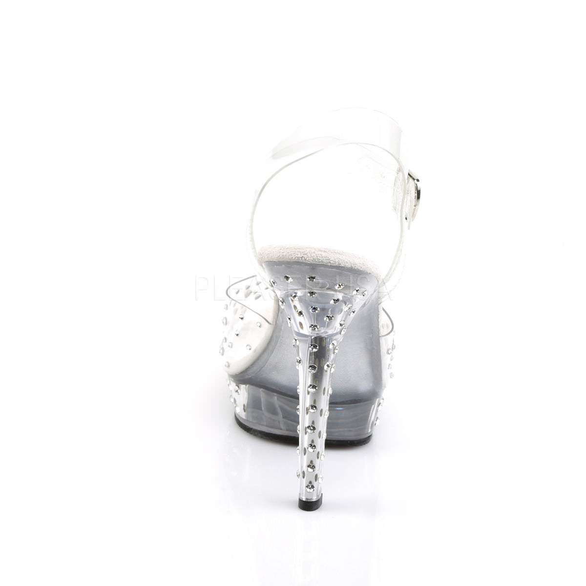 FABULICIOUS LIP-108RS Clear-Clear Ankle Strap Sandals