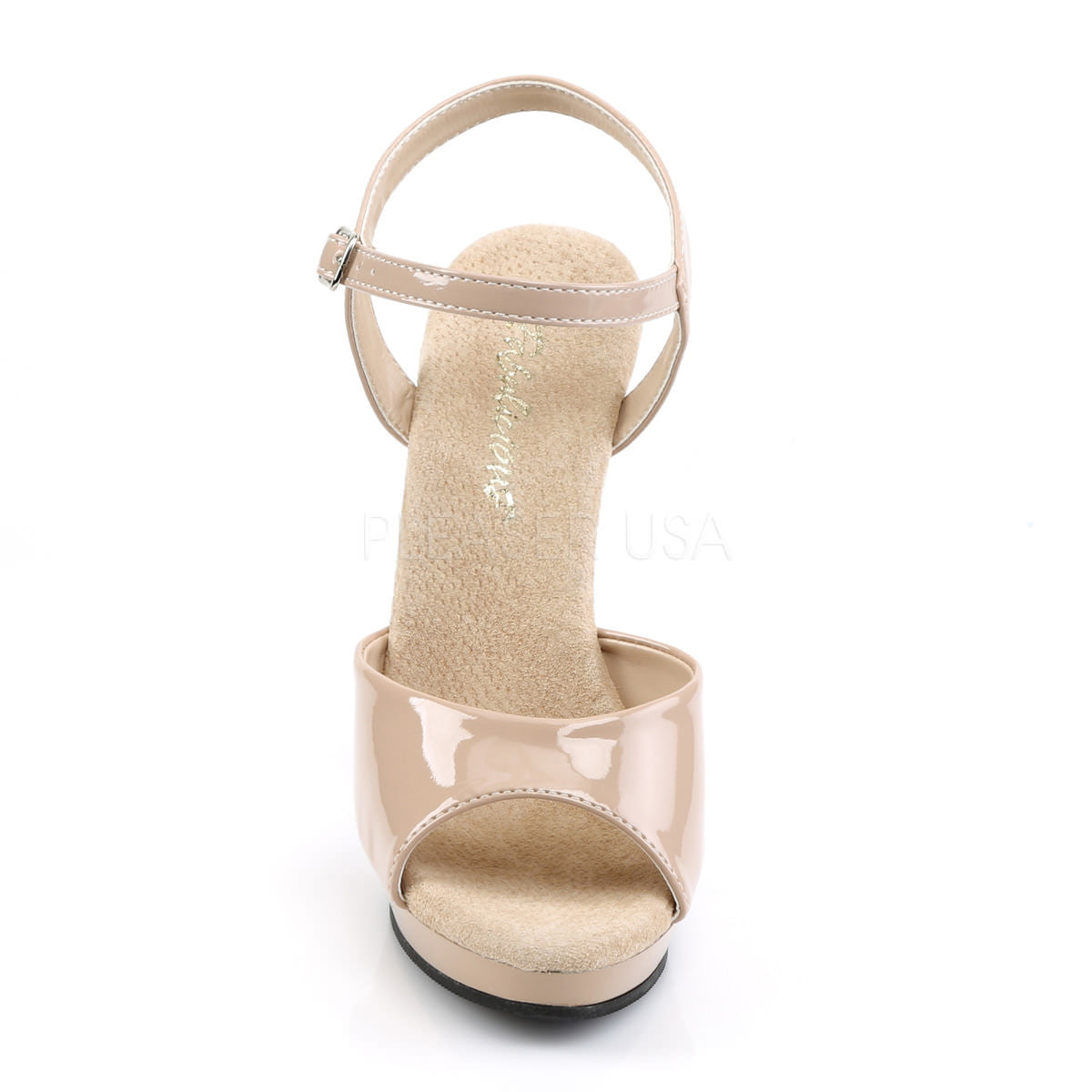 FABULICIOUS LIP-109 Nude-Nude Ankle Strap Sandals