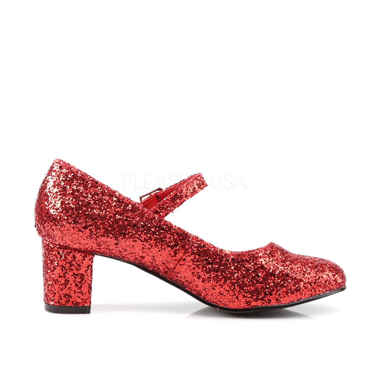 FUNTASMA SCHOOLGIRL-50G Red Glitter Retro School Girl Shoes – Shoecup.com