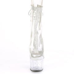 7 Inch Heel STARDUST-1018C-2RS Clear