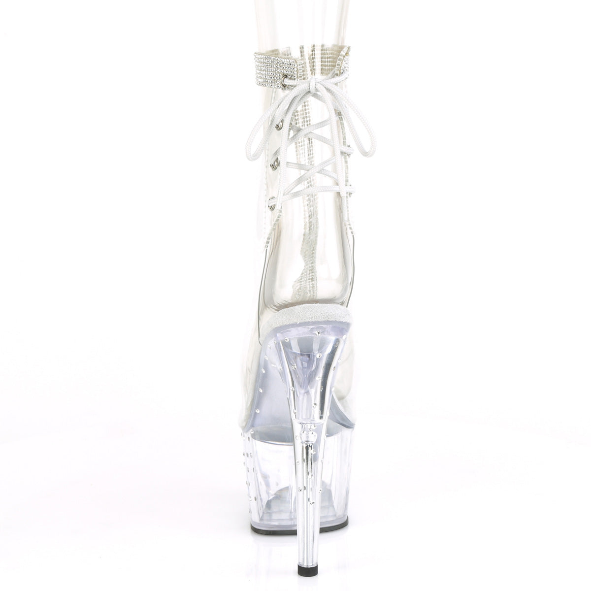 7 Inch Heel STARDUST-1018C-2RS Clear